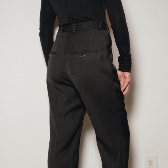 Toteme Tapered Suit Trouser NWT Linen Viscose- Black - Size 38 / M-L US - Picture 7 of 11